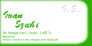 ivan szuhi business card